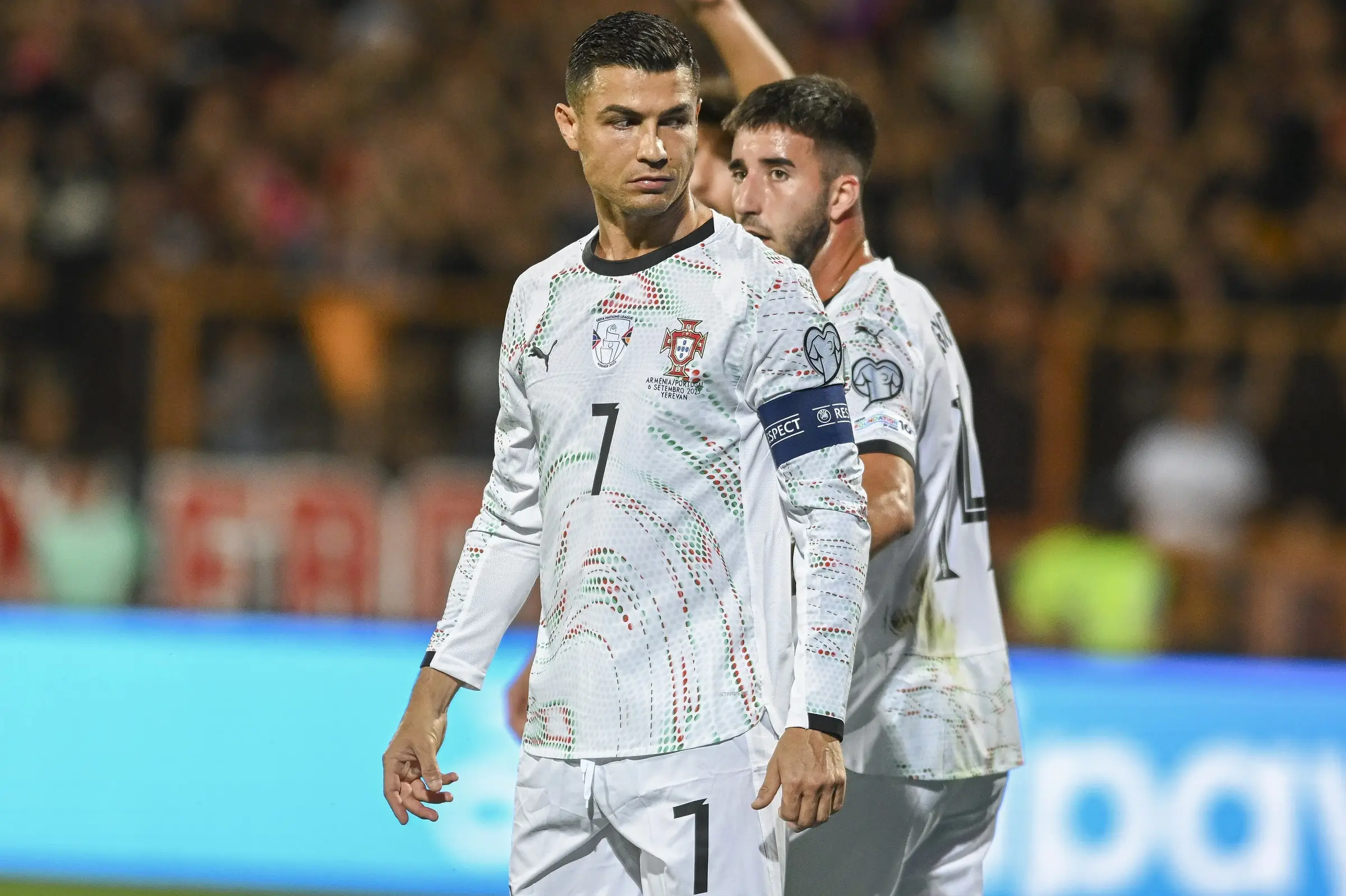 Cristiano Ronaldo representing Portugal during a 2026 World Cup qualifier in 2025