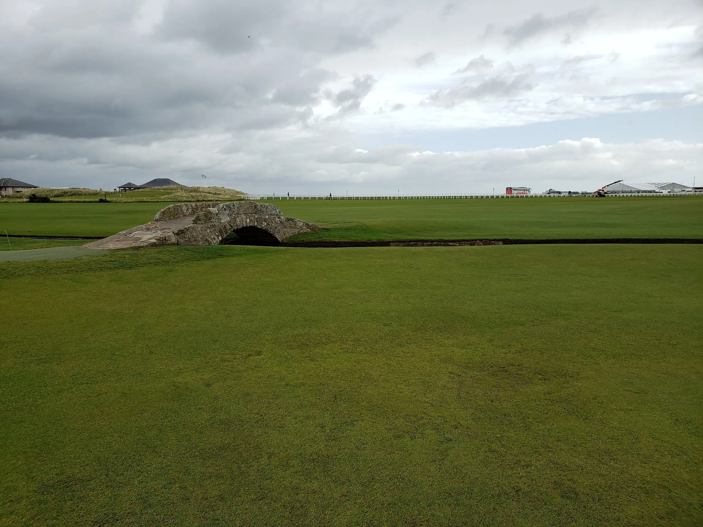 Swilcan Bridge beside the 18th fairway on the Old Course at St Andrews