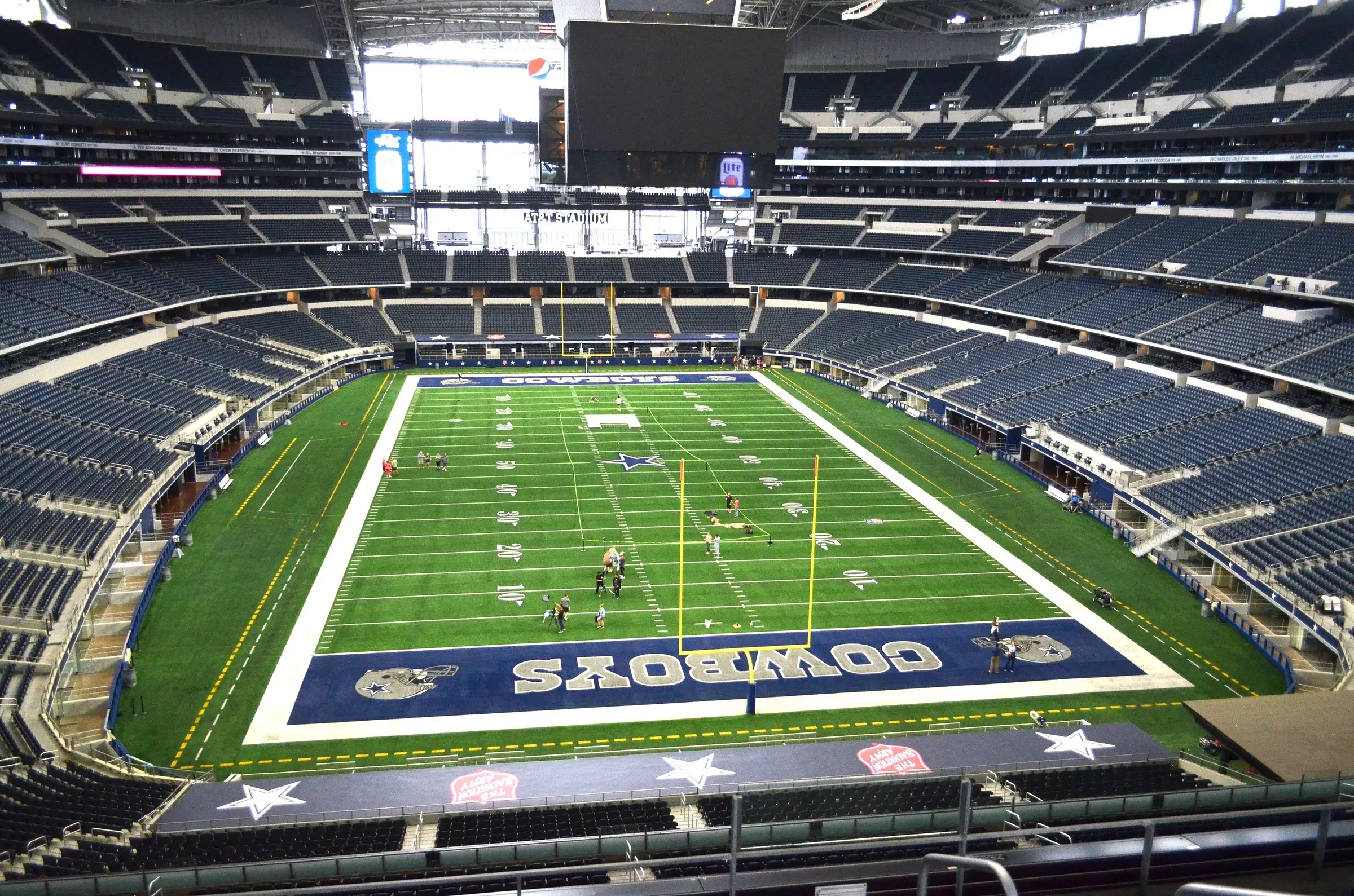 Interior of AT&T Stadium, home of the Dallas Cowboys