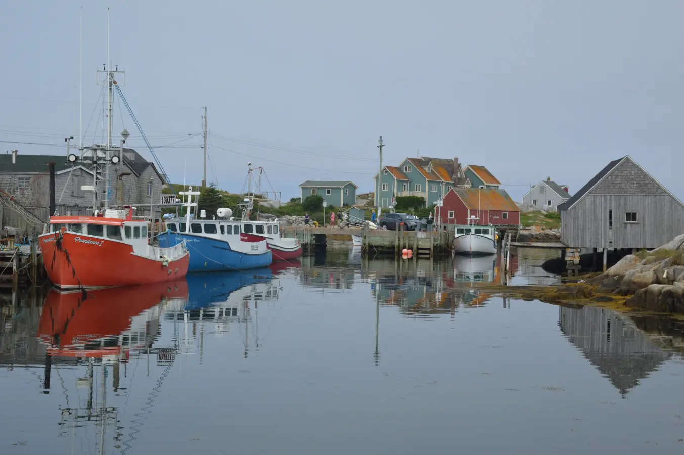 Peggy's Cove in Nova Scotia, the planned start of Sarah Ruggins' world ride