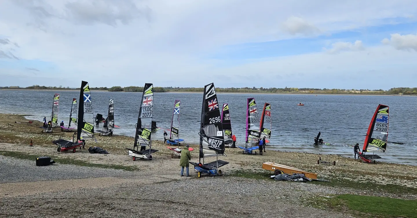 Sailing competition at Draycote Water