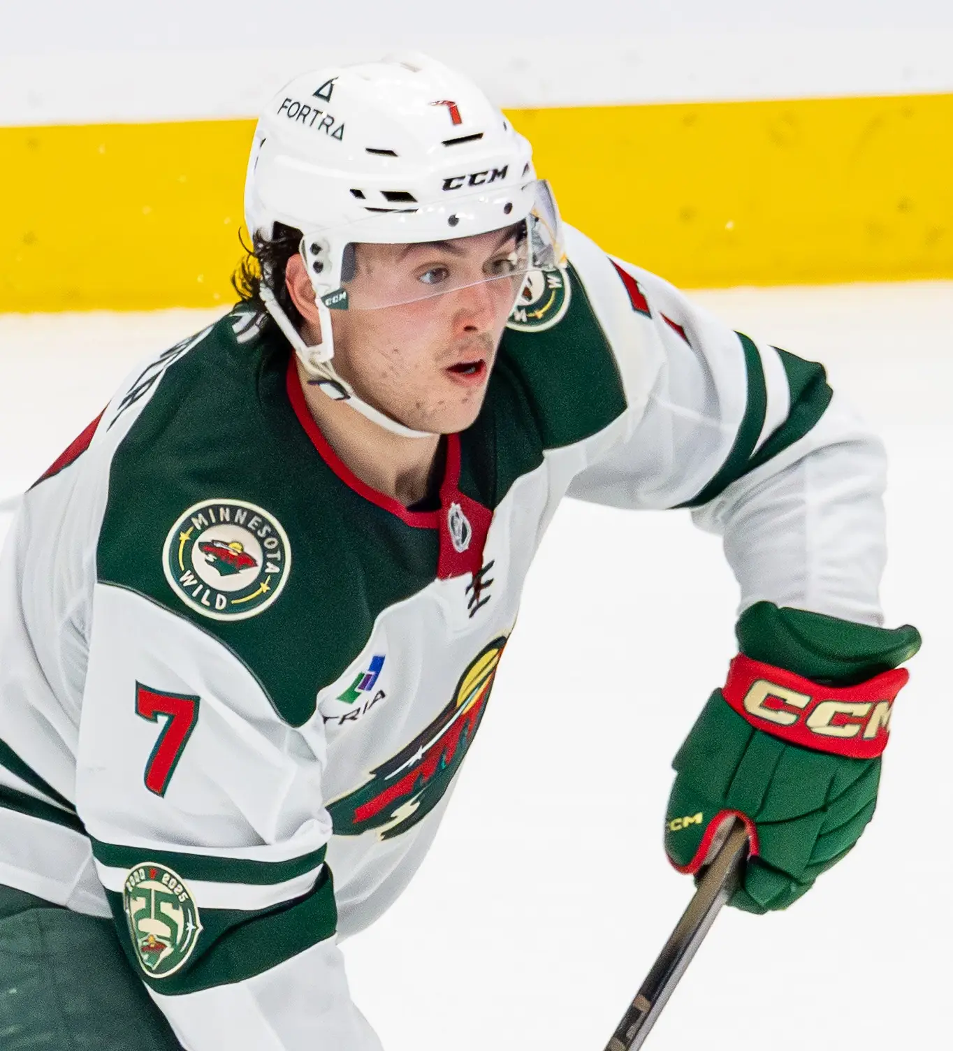 Brock Faber playing for the Minnesota Wild in 2026
