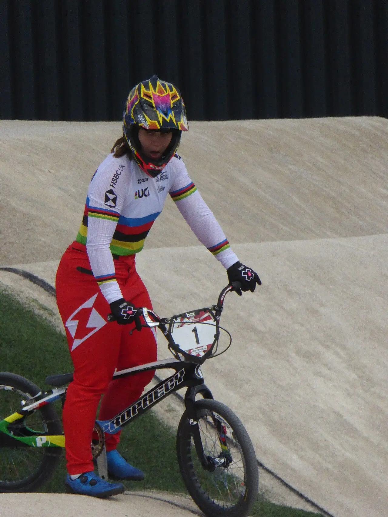 Great Britain rider Bethany Shriever at a BMX World Cup
