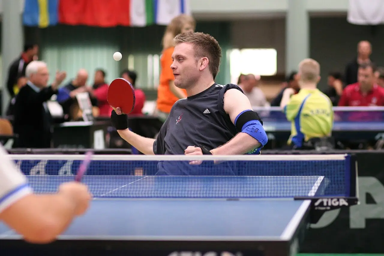 Rob Davies competing at the Slovenia Open
