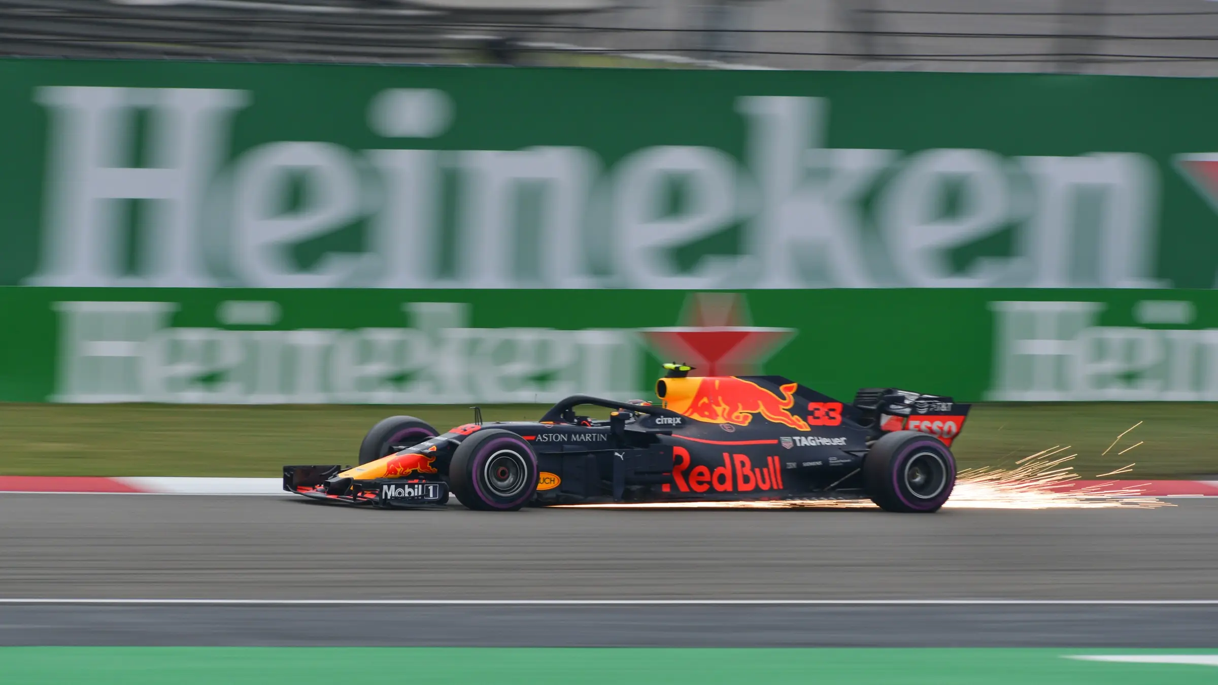 Max Verstappen driving during Formula 1 qualifying
