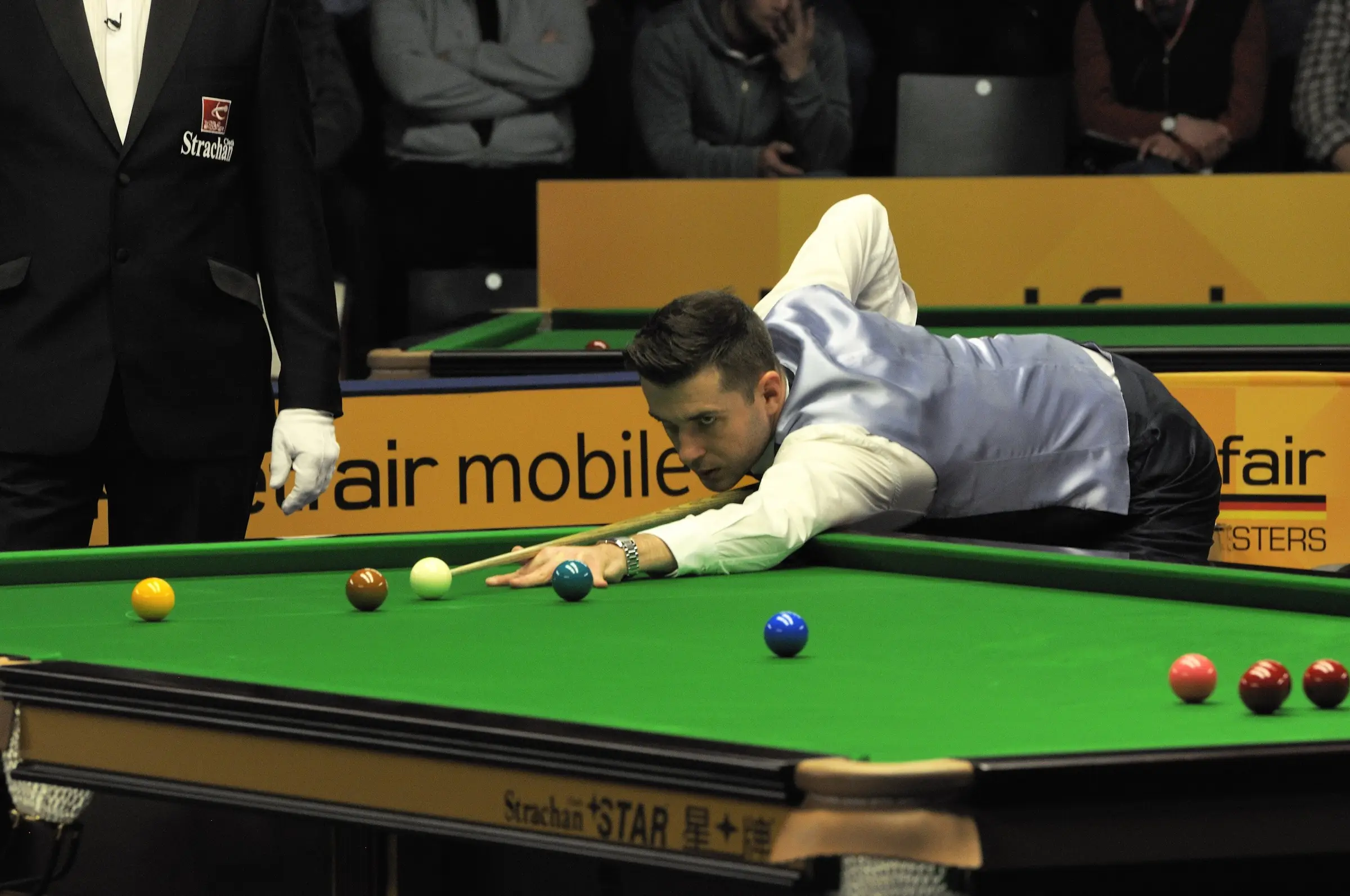 Mark Selby competing at the German Masters