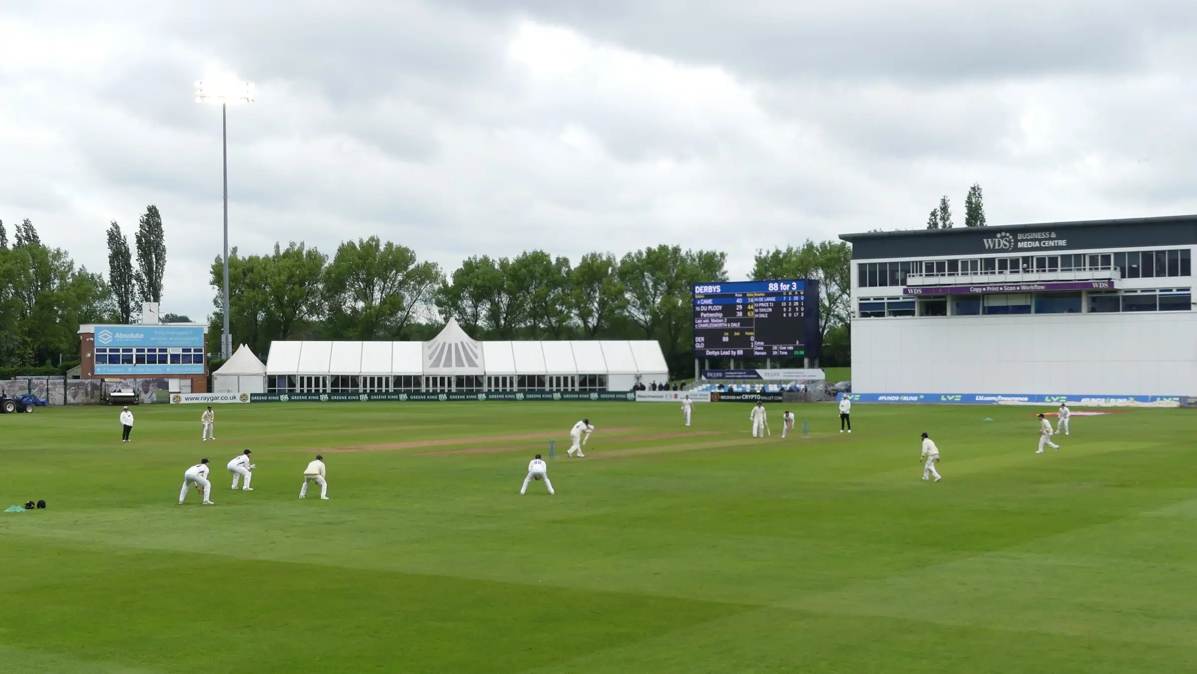 The County Ground in Derby, where Durham played Derbyshire
