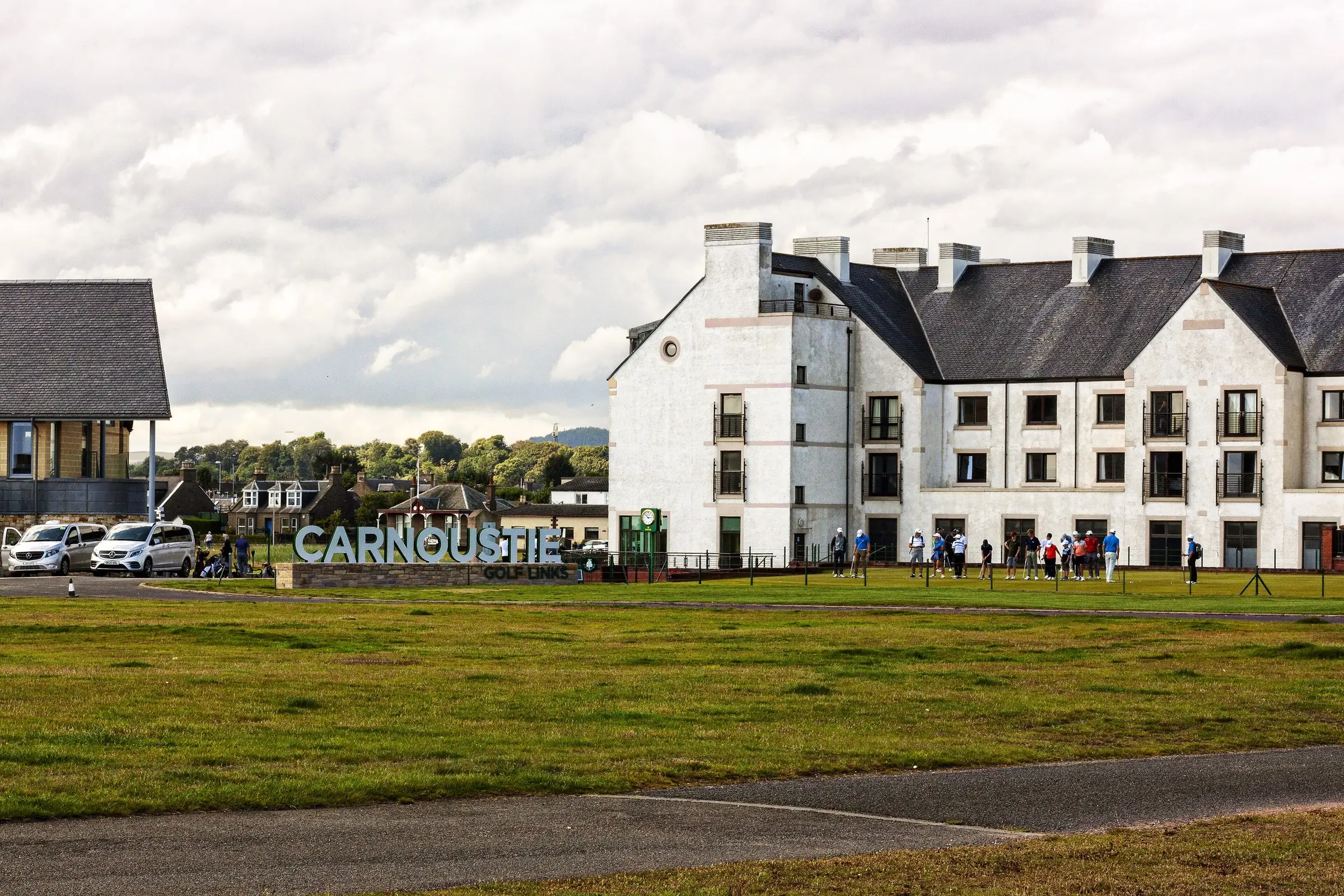 Carnoustie Golf Links, one of the Dunhill Links Championship courses