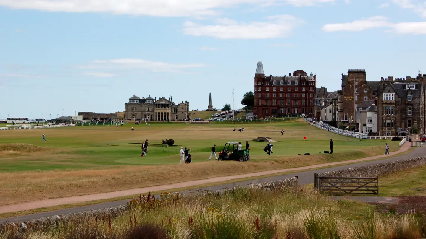 The Old Course at St Andrews, a venue for the Alfred Dunhill Links Championship