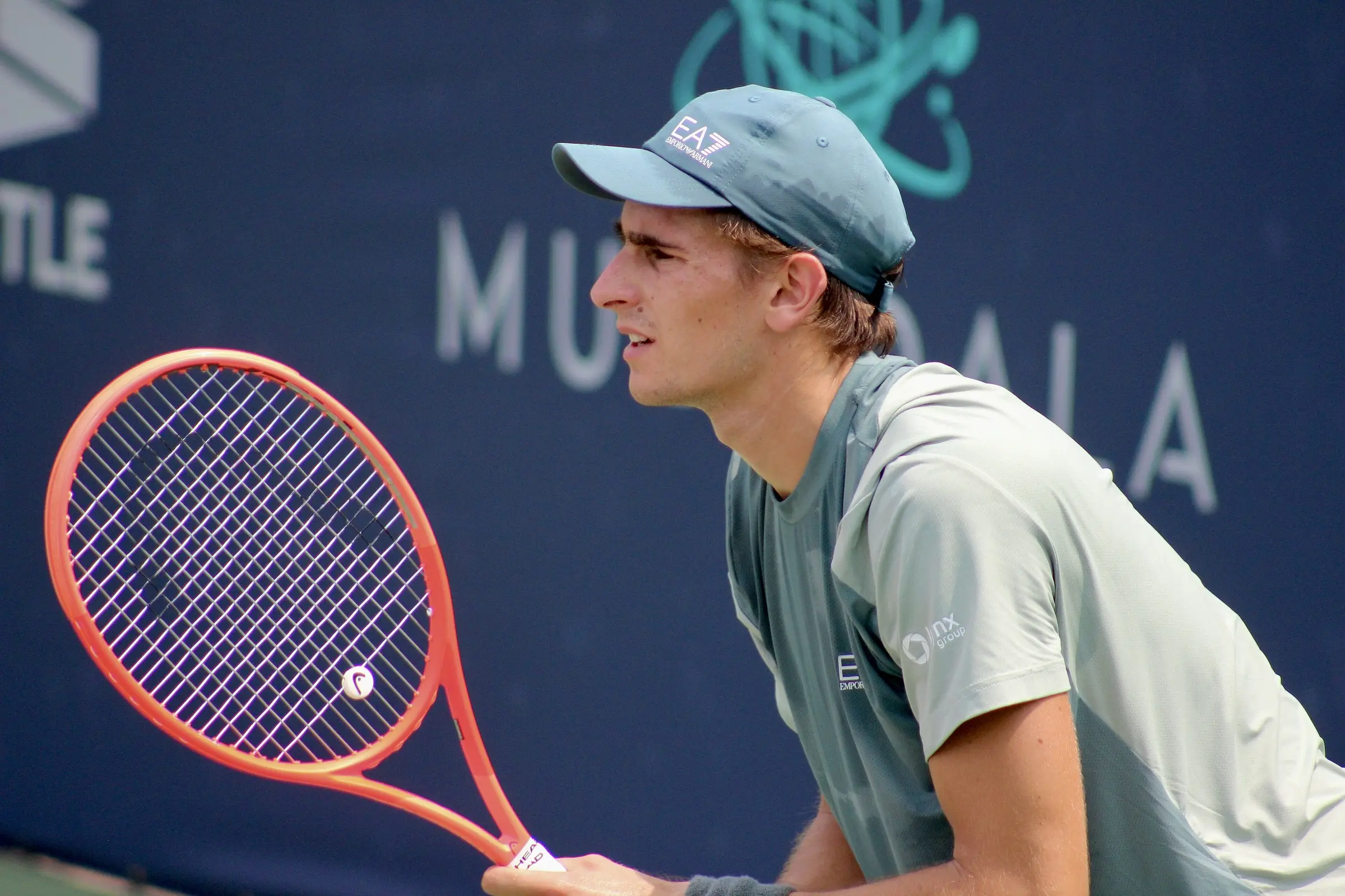 Matteo Arnaldi competing at the 2026 DC Open