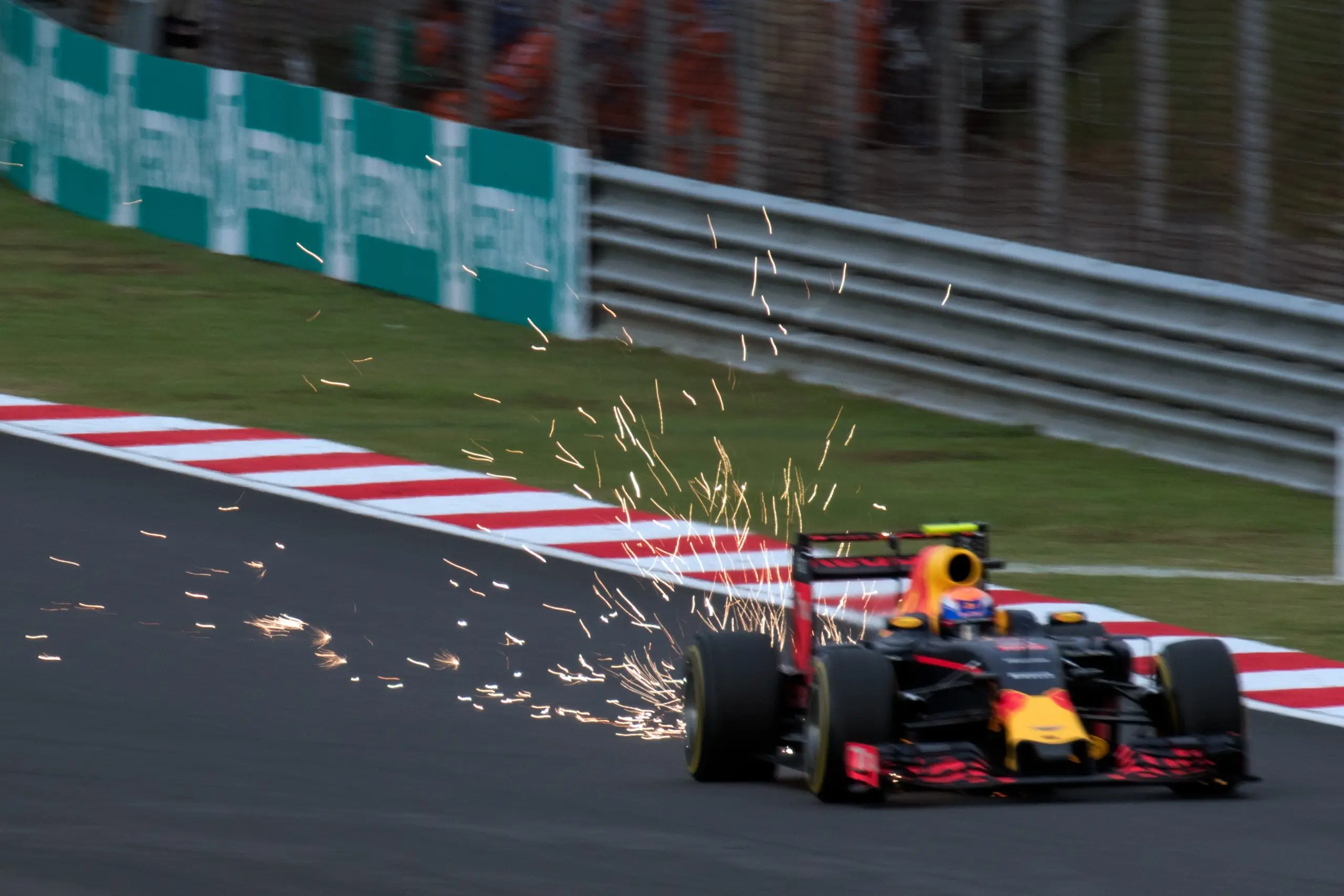 Max Verstappen driving during Malaysian Grand Prix qualifying