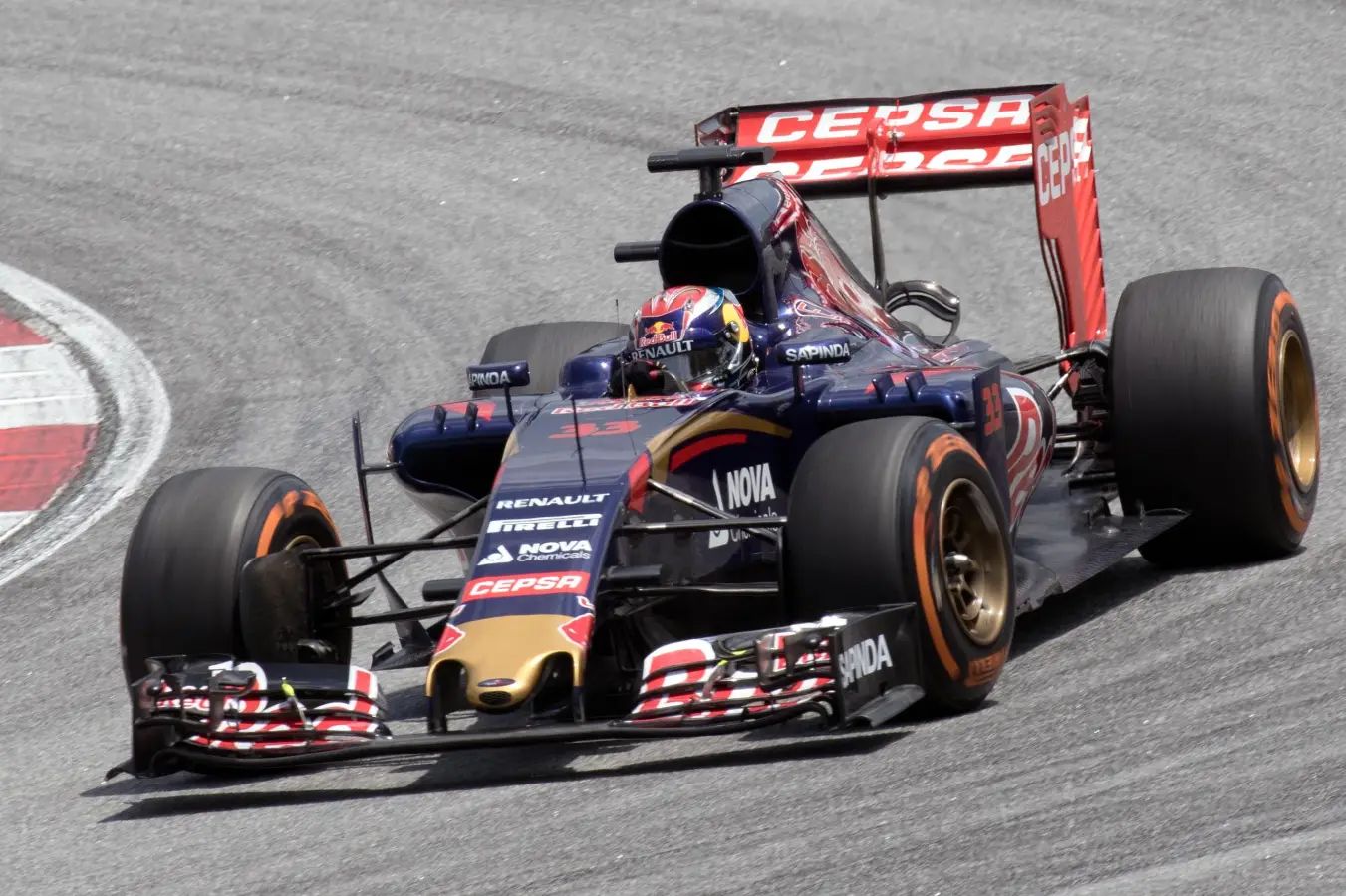 Max Verstappen driving during Malaysian Grand Prix practice