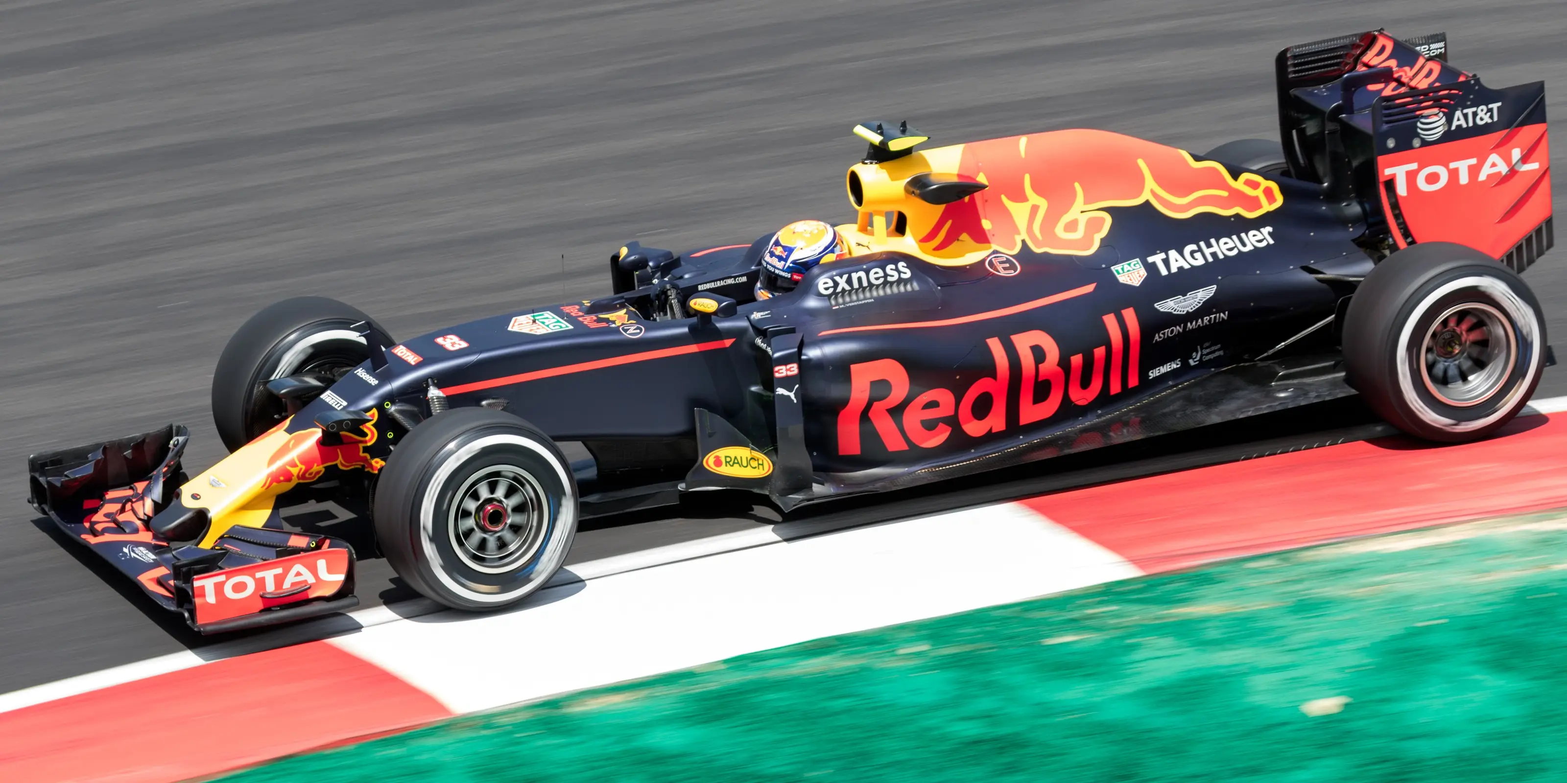 Max Verstappen driving the Red Bull Formula 1 car in Malaysia