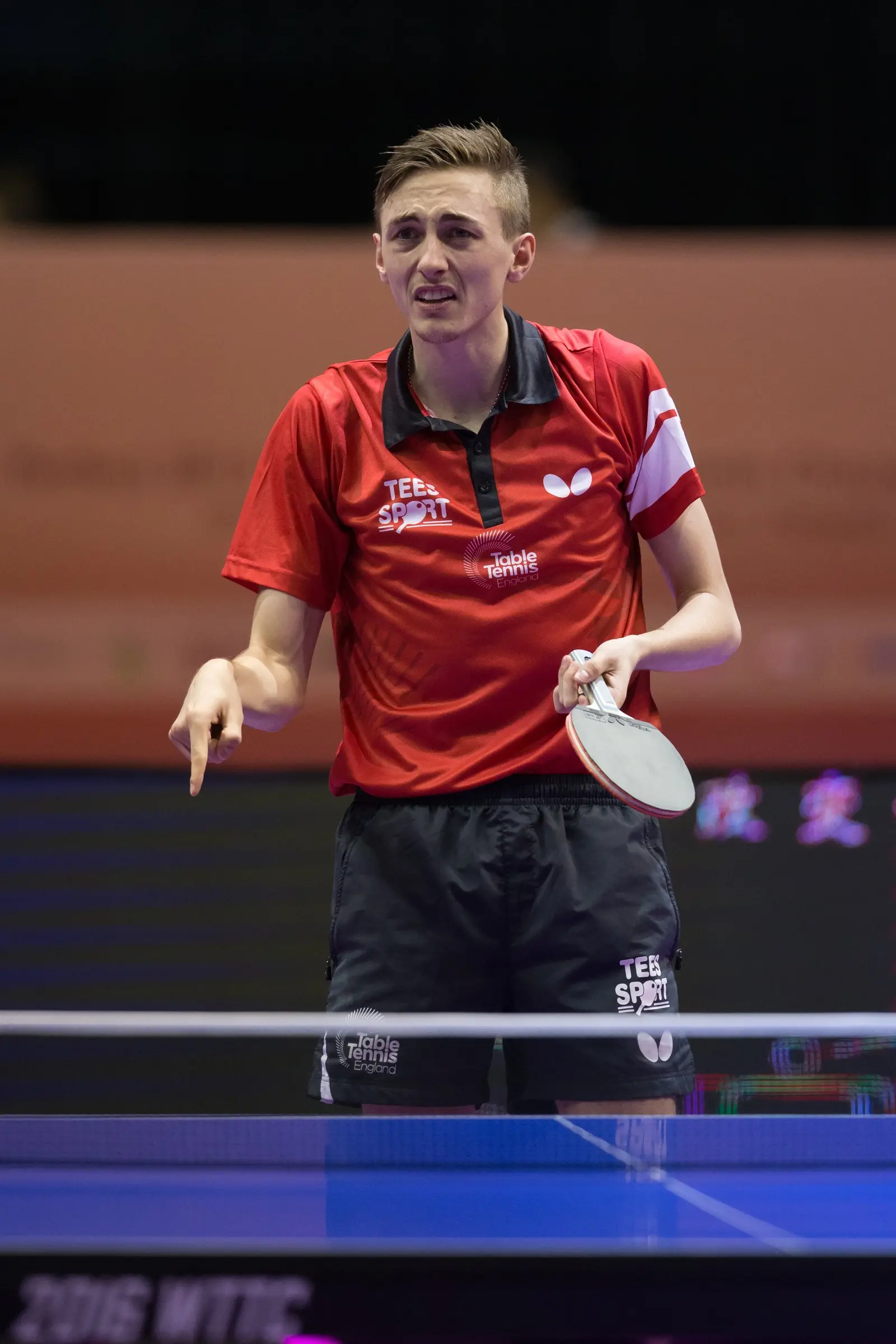Liam Pitchford playing during world championship competition
