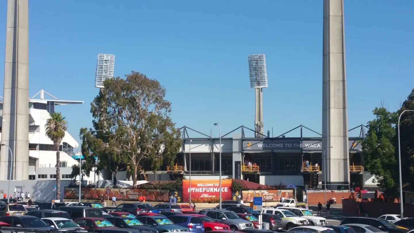 The WACA Ground in Perth viewed from the north-west