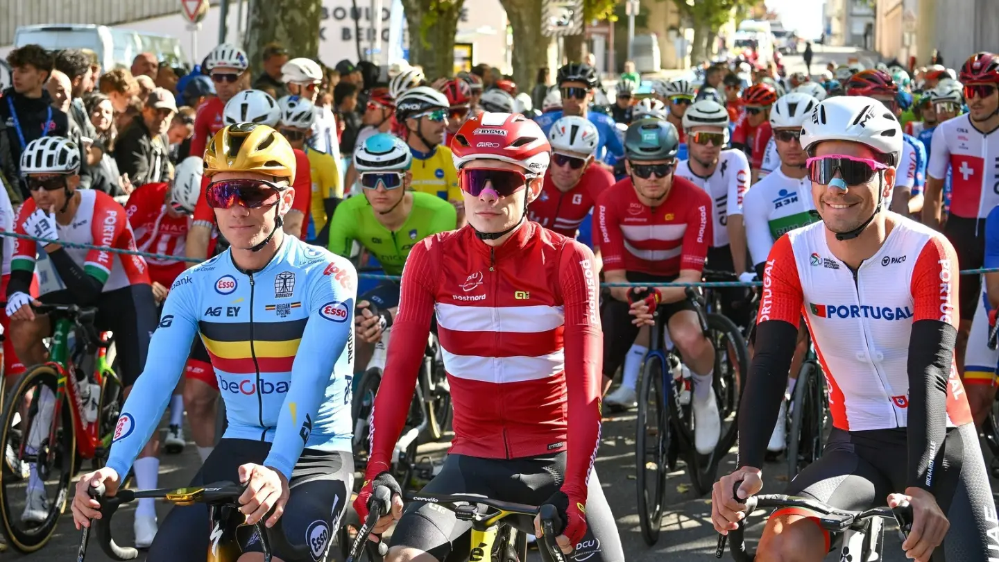Remco Evenepoel before the European Championships road race
