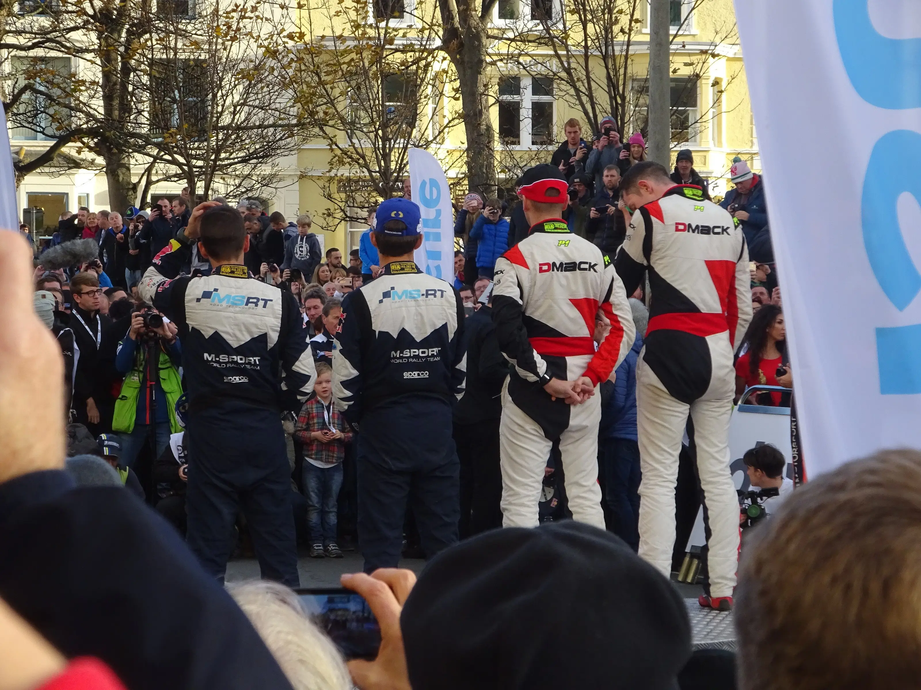 Elfyn Evans at the Wales Rally GB awards ceremony