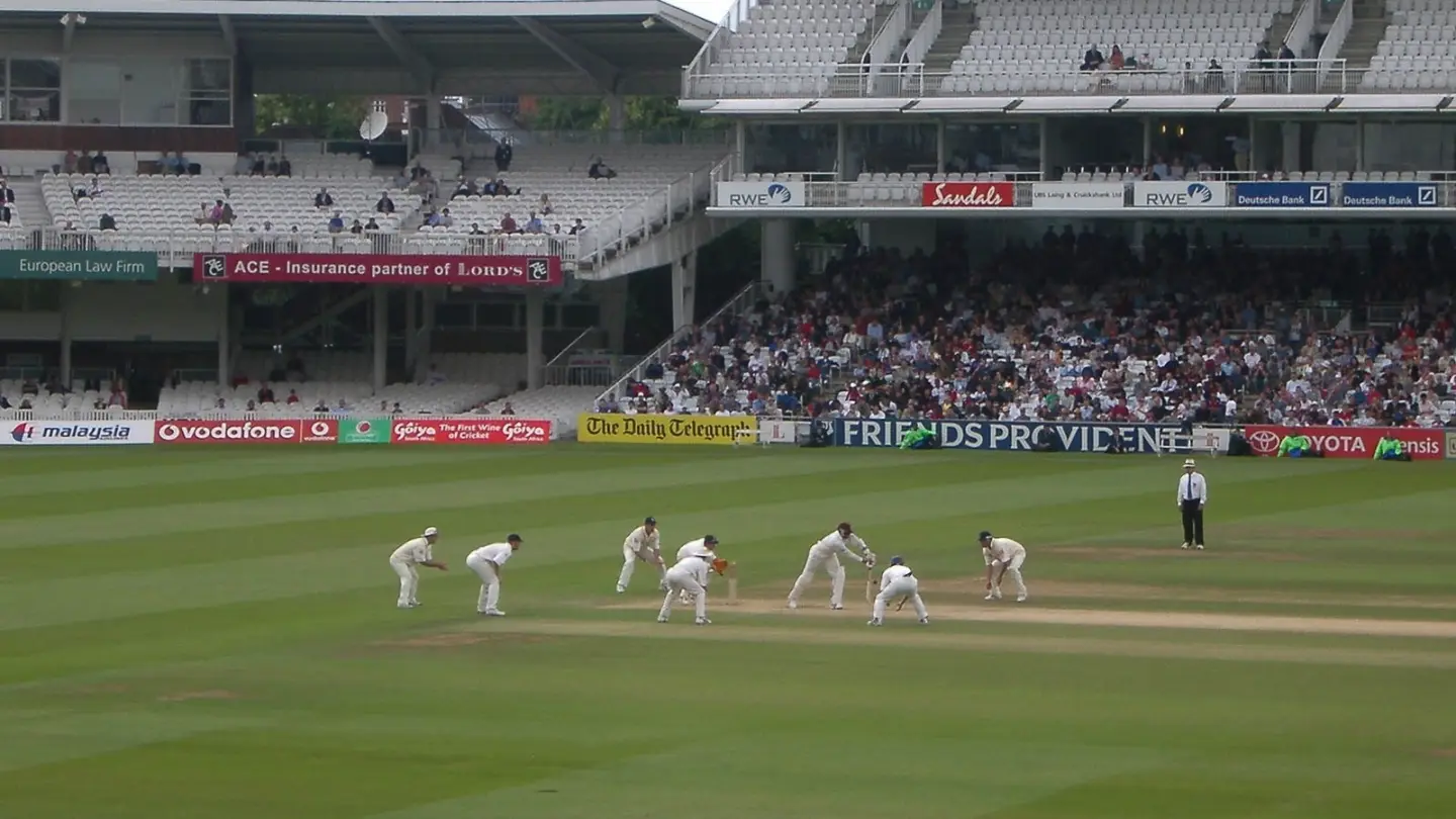 West Indies cricketers during a Test match in England