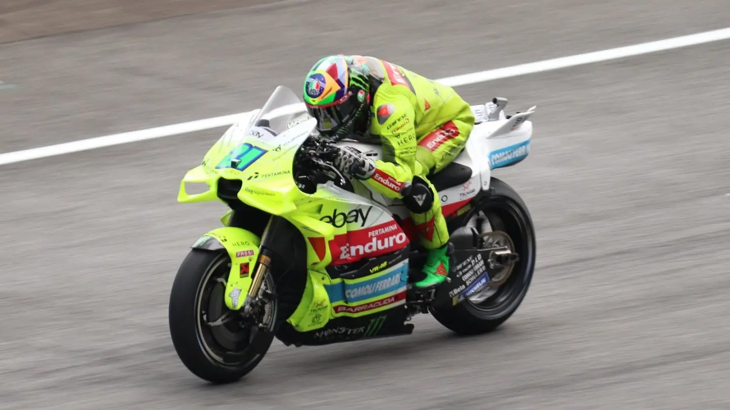 Franco Morbidelli riding for VR46 at the Malaysian MotoGP