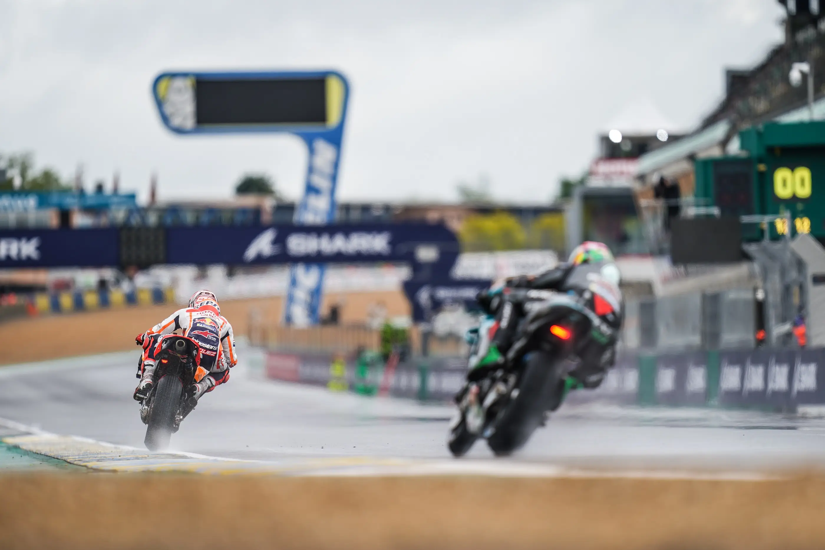 Franco Morbidelli racing in the MotoGP French Grand Prix