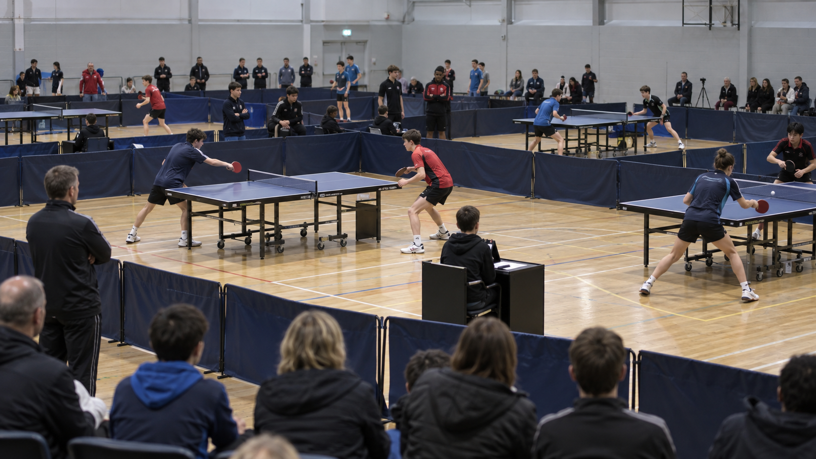 AI-generated editorial reconstruction of a Youth British Clubs League event