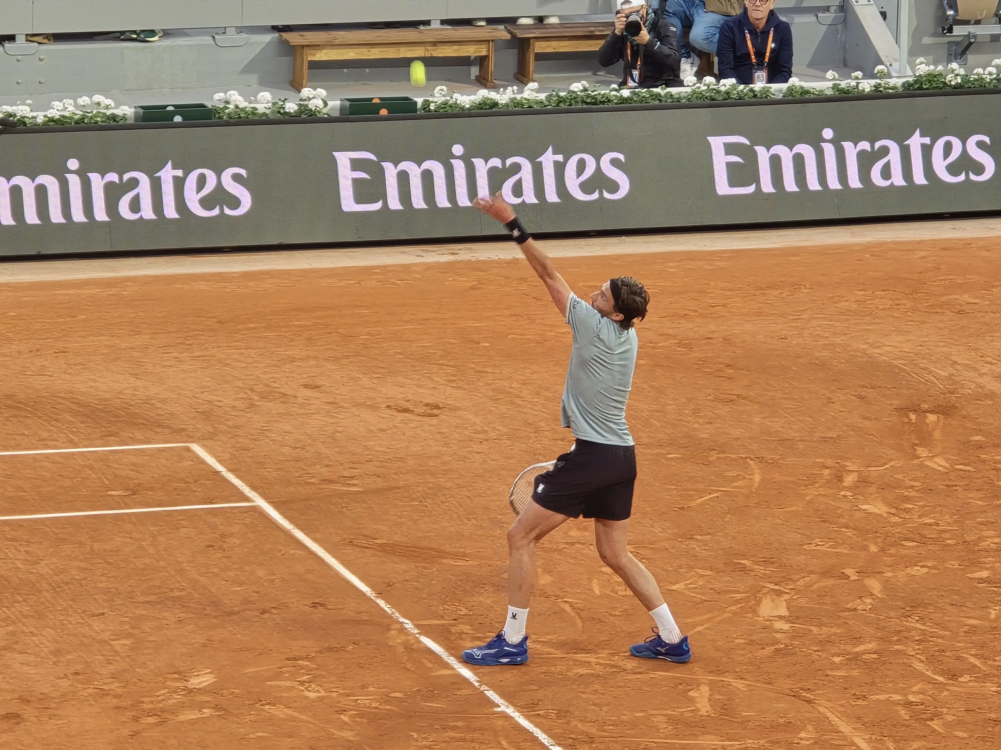 Jannik Sinner competing at Roland Garros