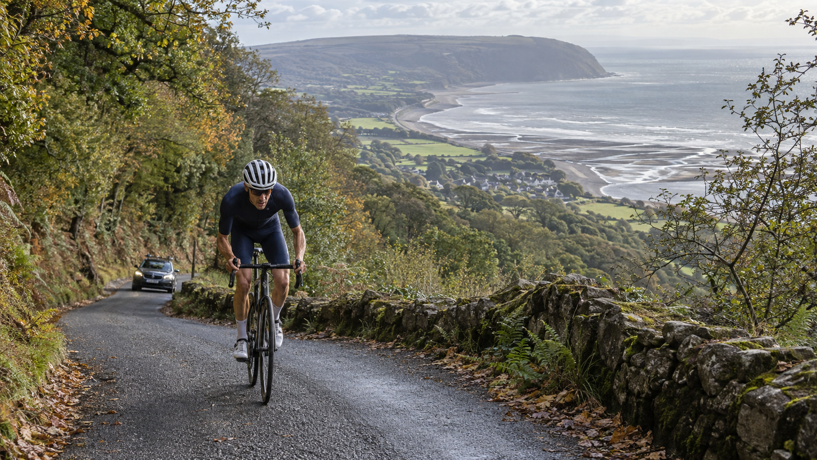 AI-generated editorial reconstruction of training on Porlock Hill