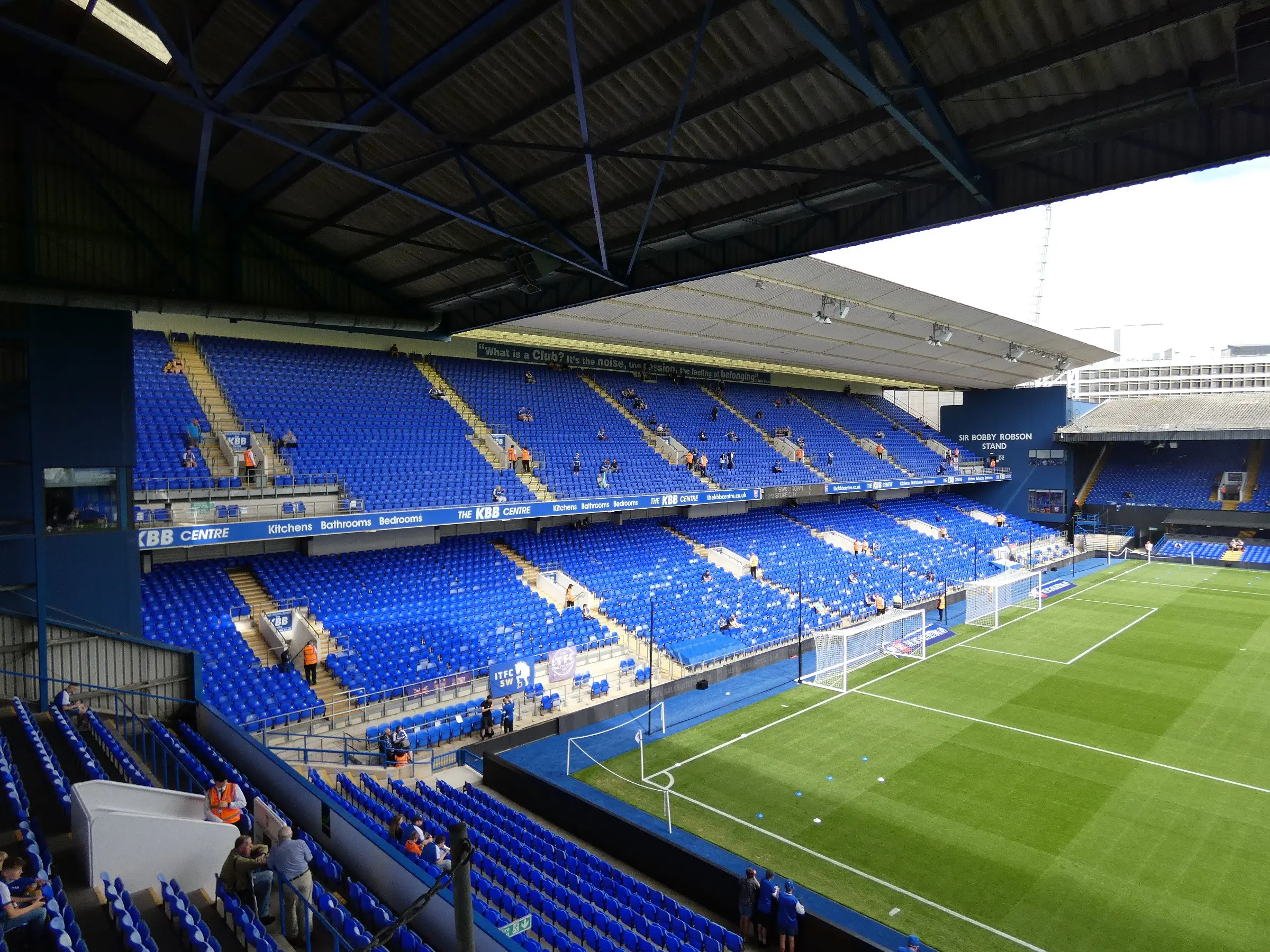 Portman Road stadium, home of Ipswich Town, during the 2023-24 season