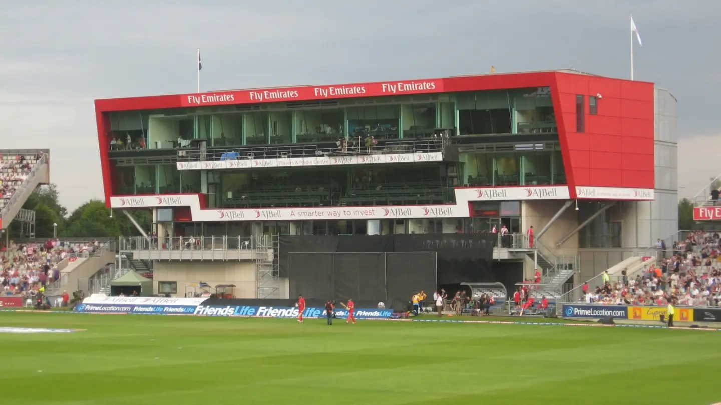 Lancashire Cricket's pavilion at Old Trafford in an archive photograph
