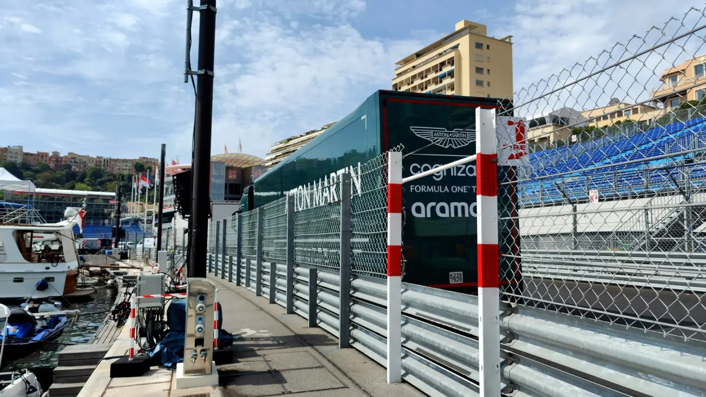The exit of the Tabac corner on the Circuit de Monaco