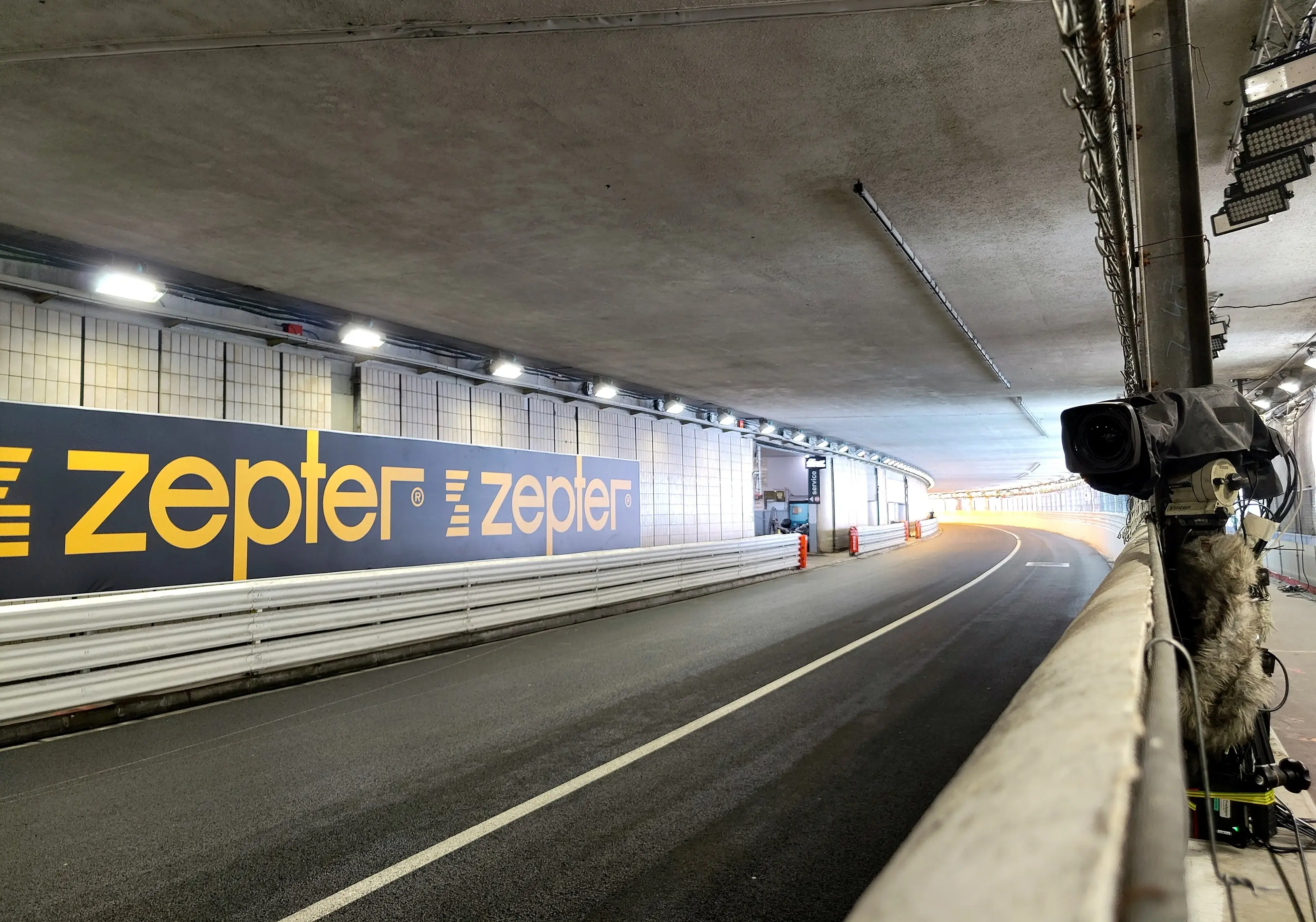 The tunnel section of the Circuit de Monaco