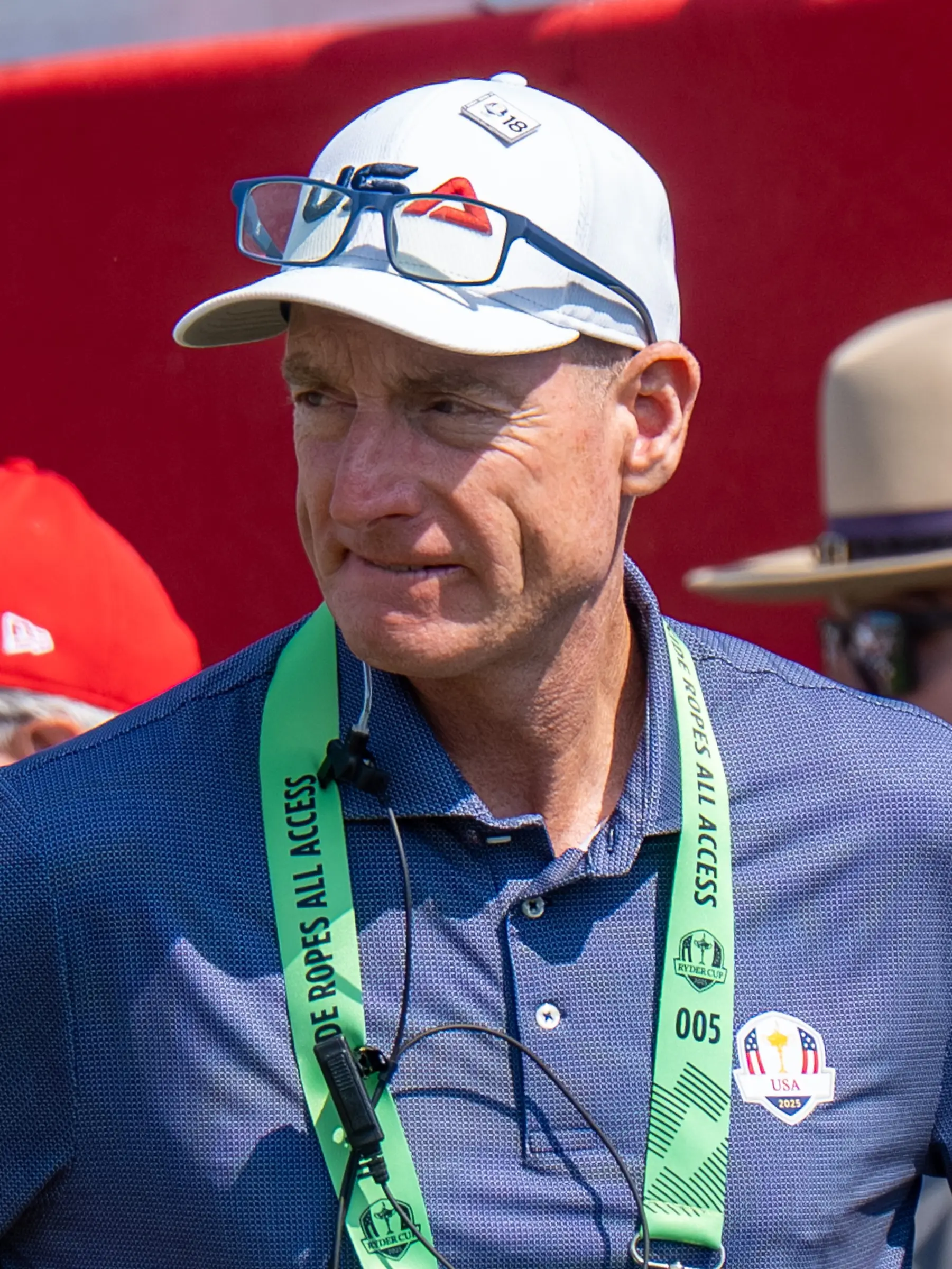 Jim Furyk during the 2025 Ryder Cup