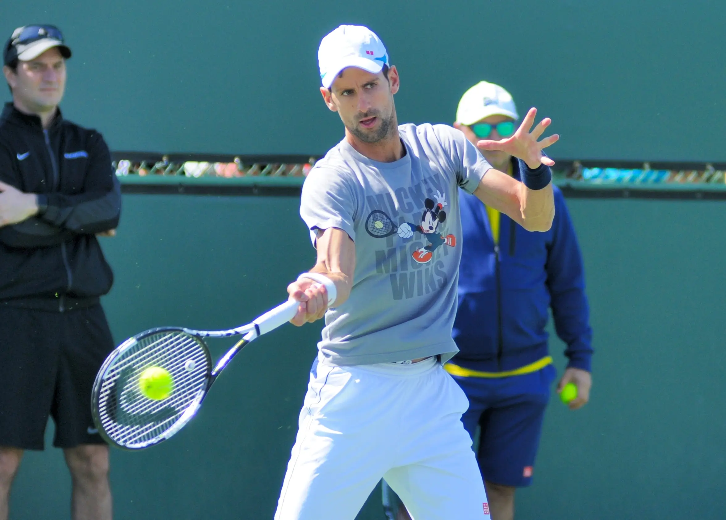 Novak Djokovic at the 2016 BNP Paribas Open in an archive photograph