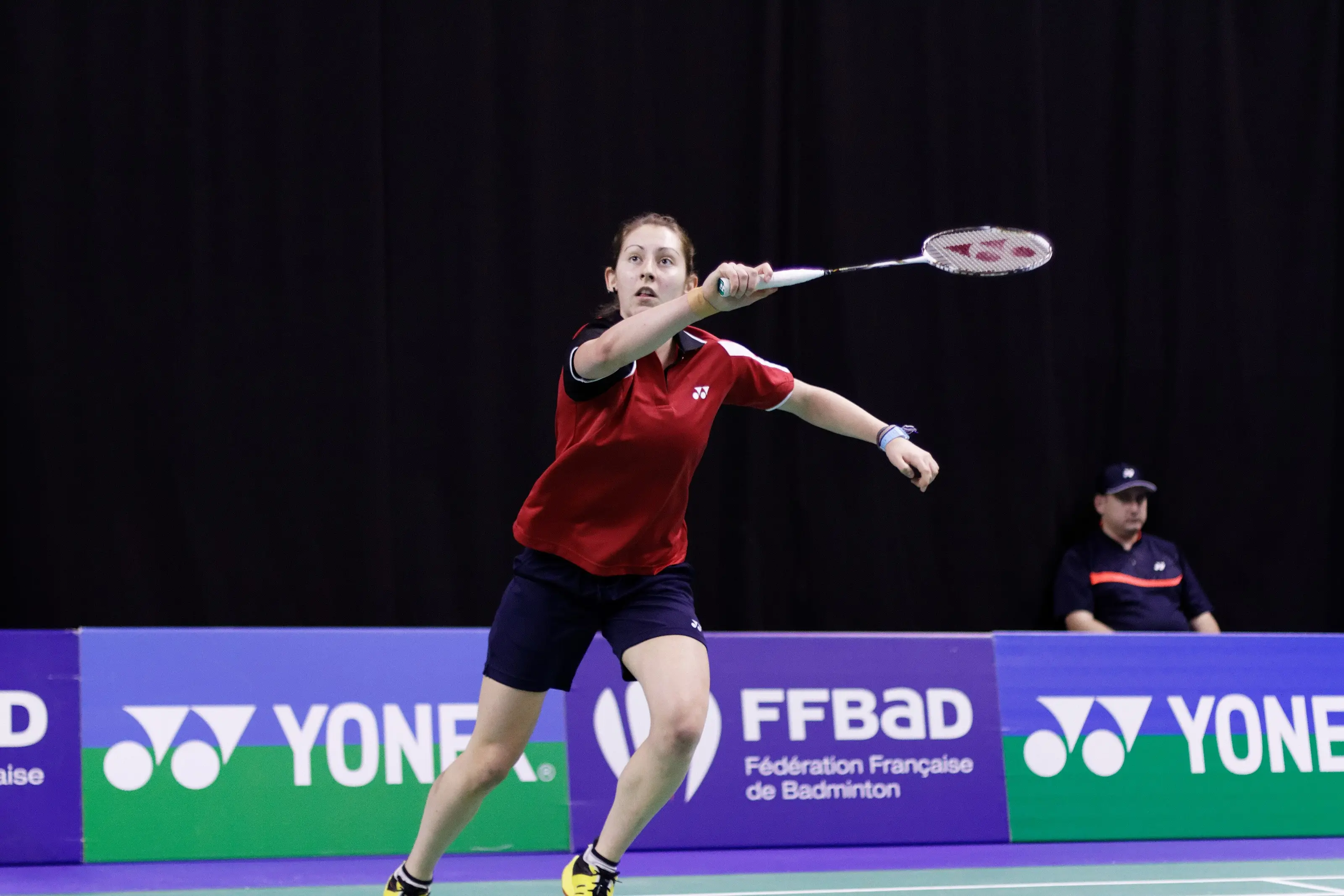 Kirsty Gilmour playing at the French Open in an archive match