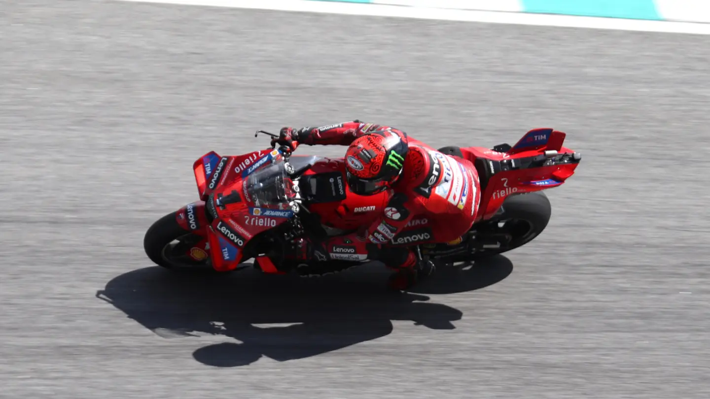 Francesco Bagnaia at the 2024 Malaysian MotoGP Grand Prix in an archive photograph