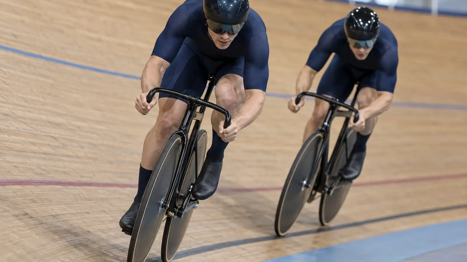 Conceptual track sprint training, not the Great Britain squad