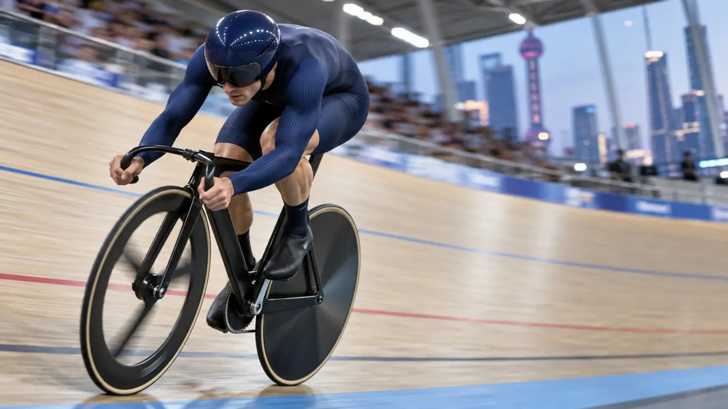 Conceptual track sprinter preparing for world championships, not Matthew Richardson