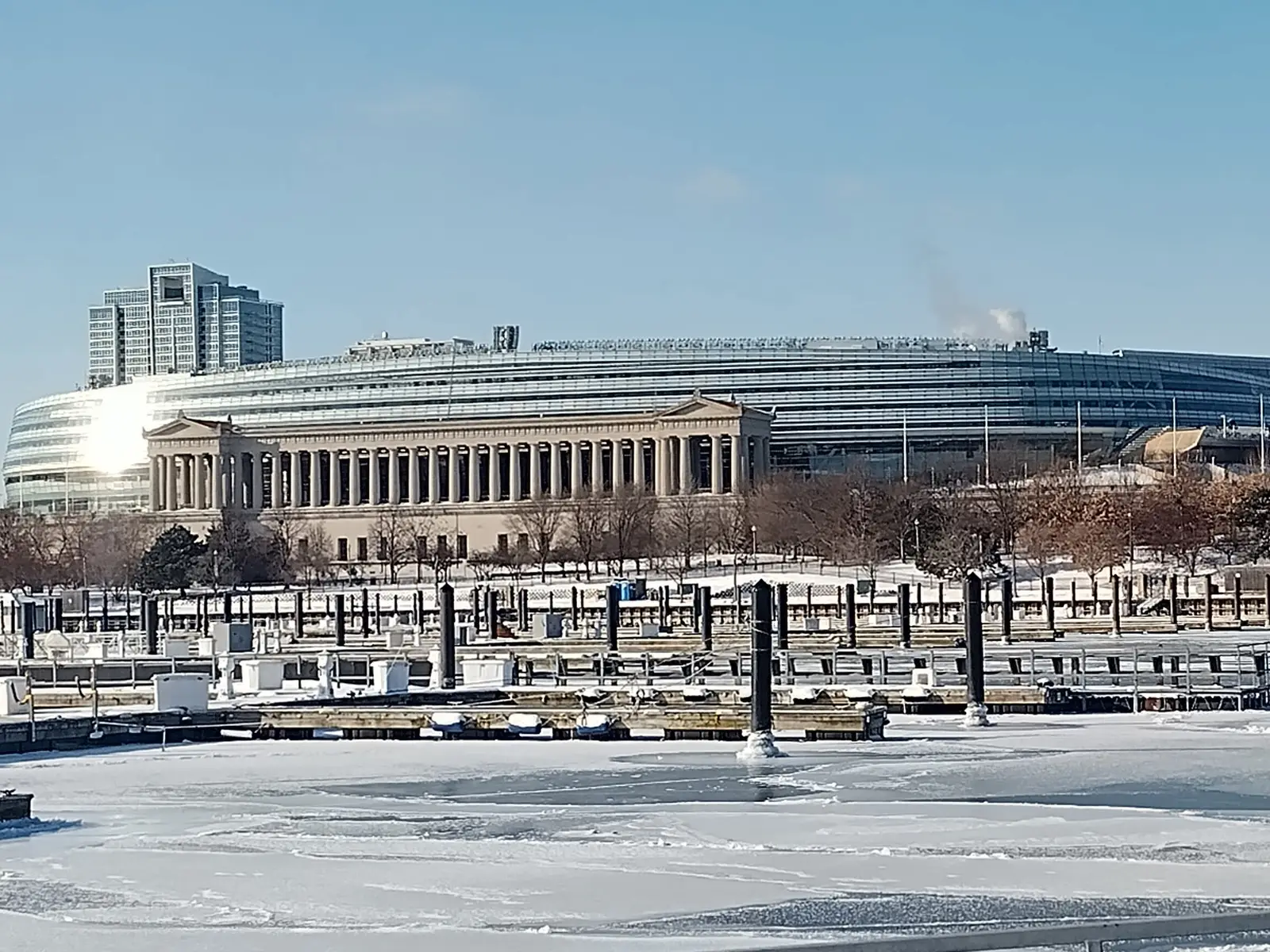 Exterior of Soldier Field in Chicago, home of the Bears
