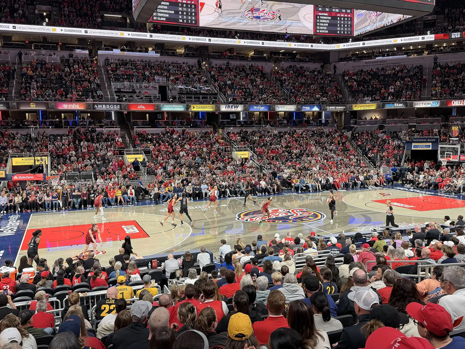 Arena view of Golden State Valkyries at Indiana Fever in May 2026, archive photograph