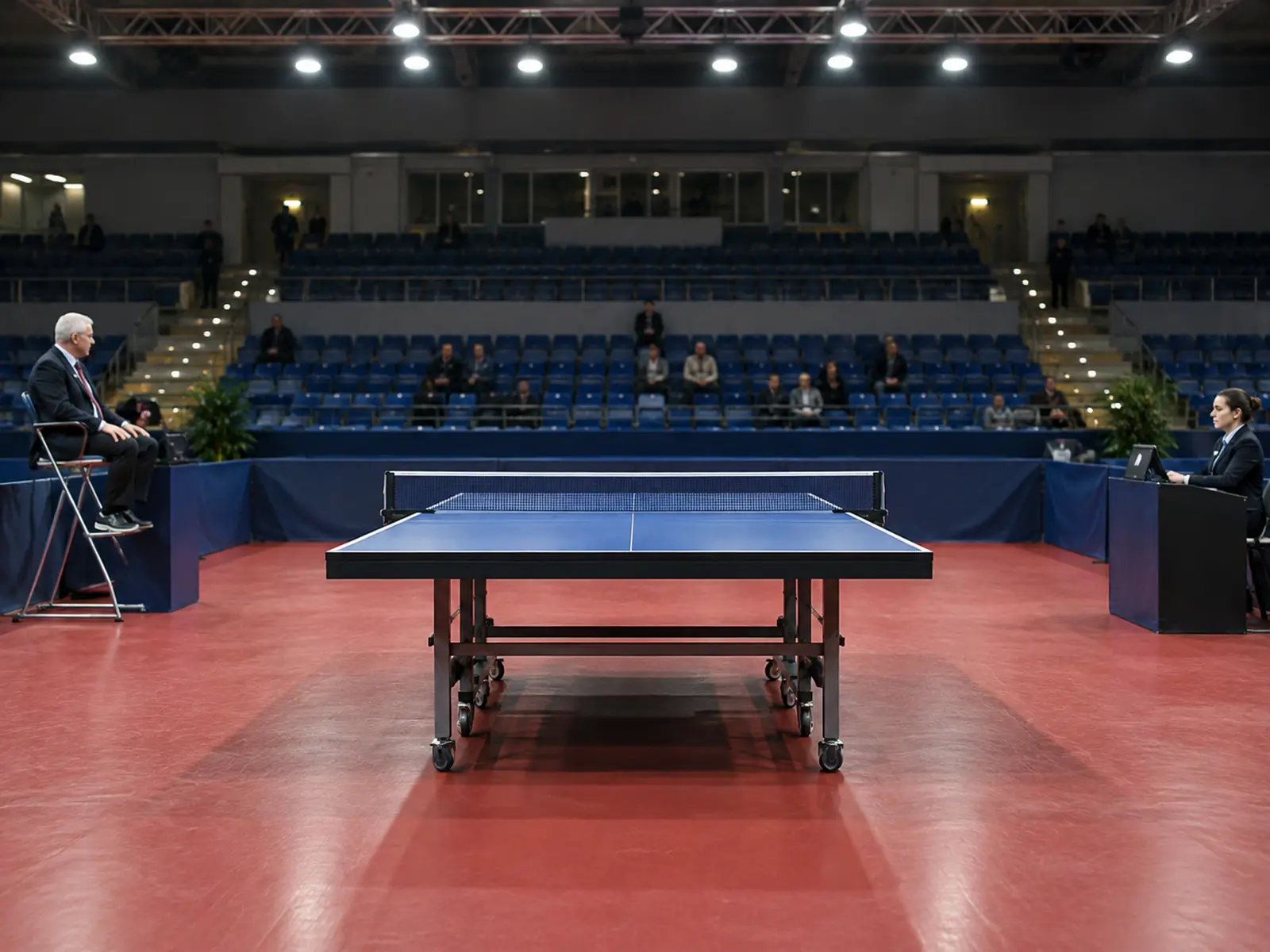 Conceptual image related to Sabine Winter European table tennis singles; AI-generated illustration, not the actual athlete or event