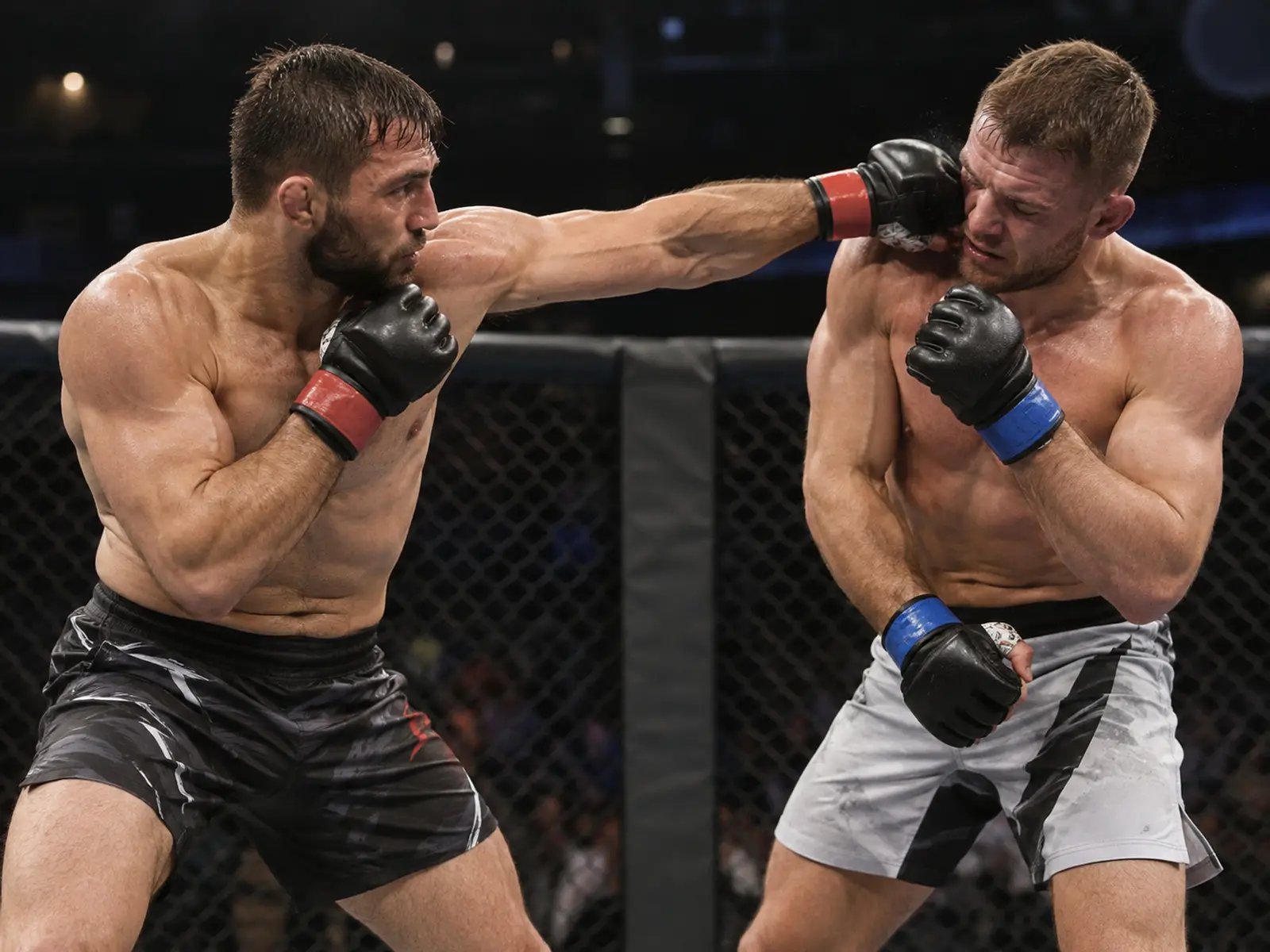 Conceptual illustration related to Jai Herbert versus Matheus Camilo mixed martial arts bout; AI-generated, not the actual athlete or event