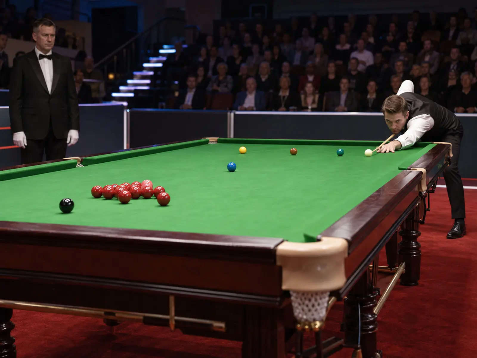 Conceptual illustration related to Neil Robertson ranking discussion; AI-generated, not the actual athlete or event